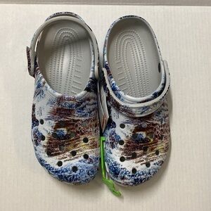 CROCS classic Realtree aspects‎ blue atmosphere camo clogs slip ons